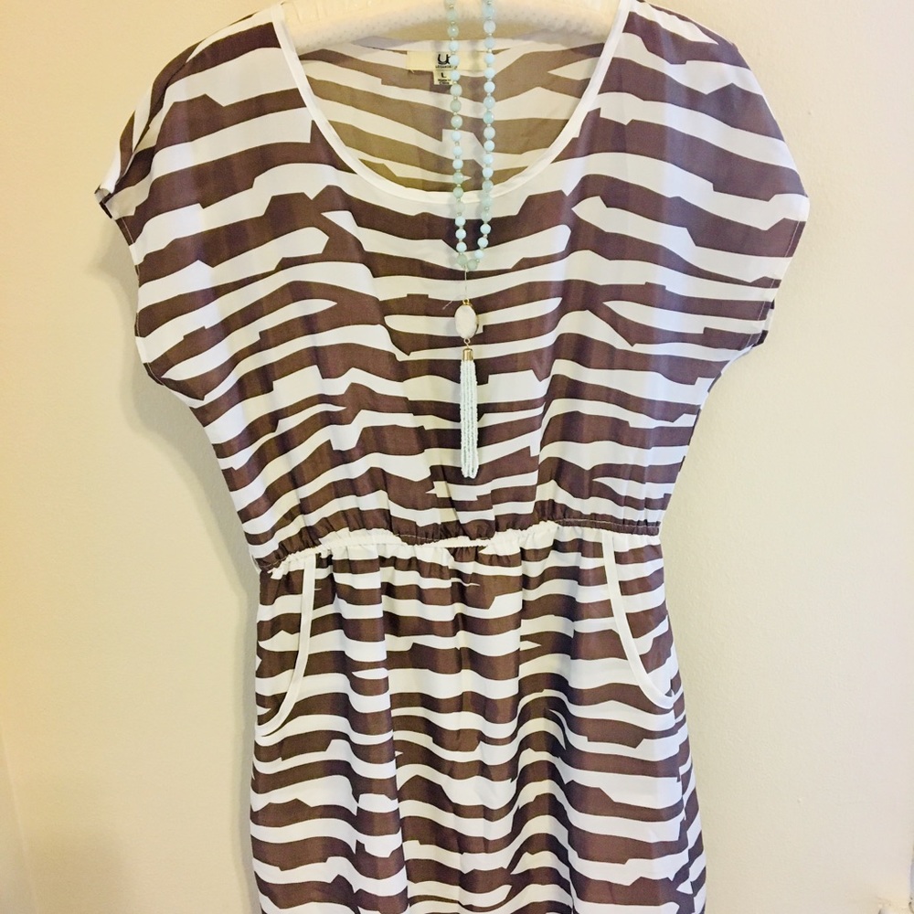 Ya Zebra Striped Dress